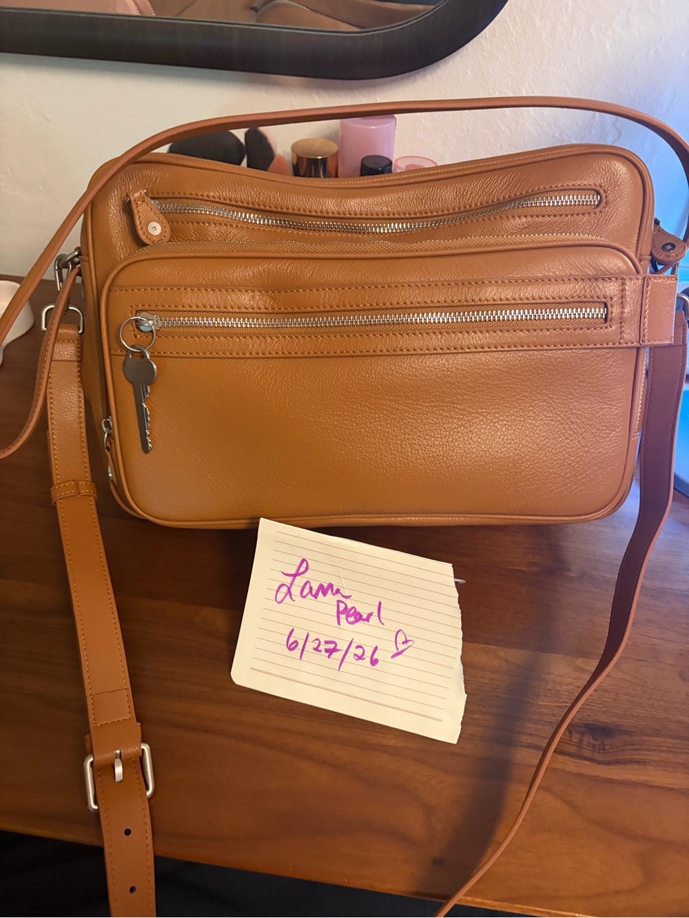 Siena Classic Genuine Leather Bag. Made in Italy. Viral on tik tok. - Picture 2 of 5